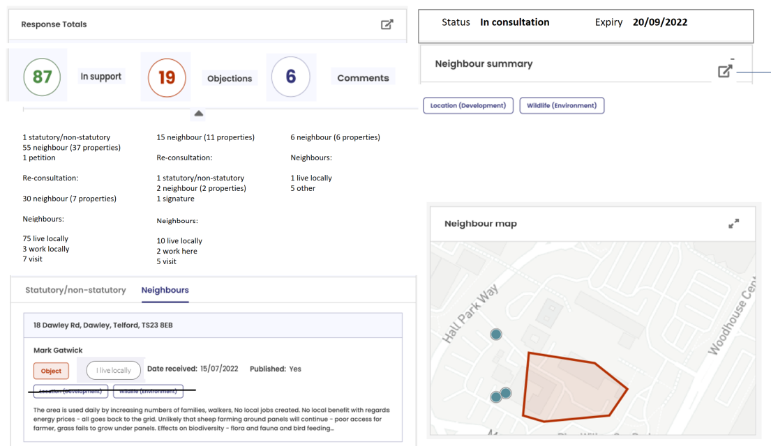 Improvement sketch provided by feedback from users