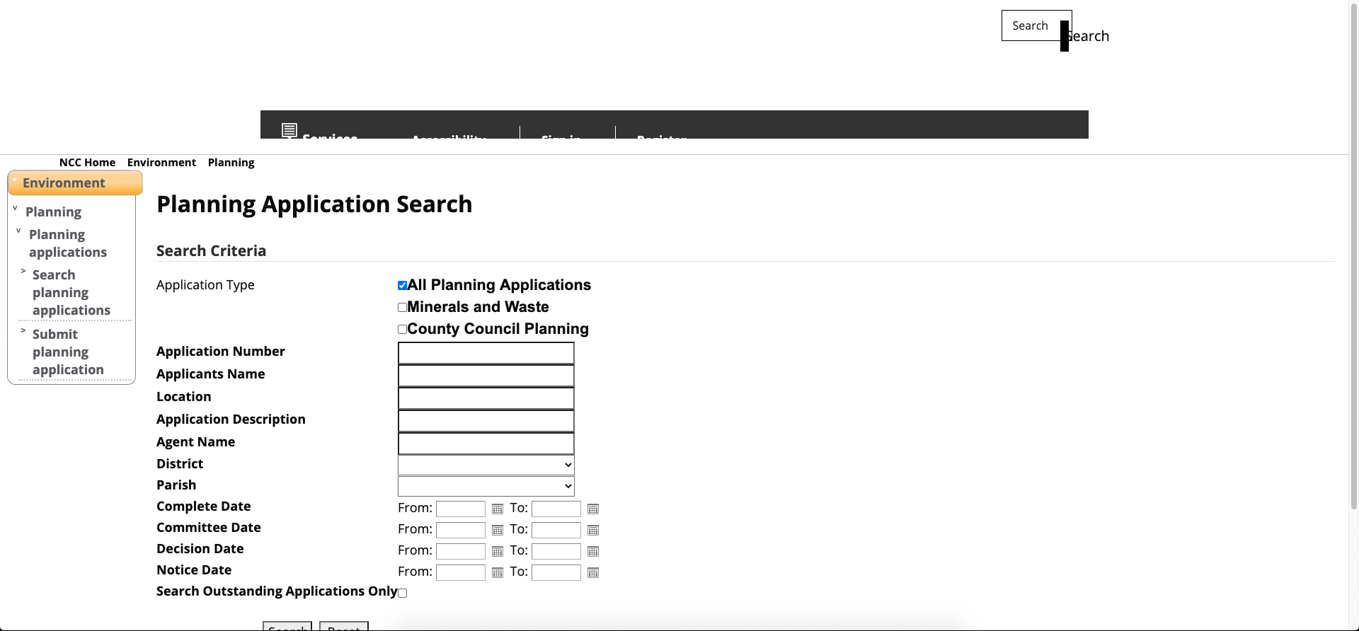 Picture of the old register
