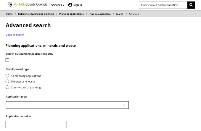 High-fidelity design of advanced search